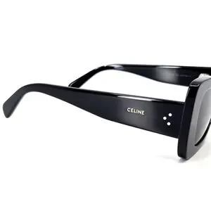 NEW!!! Celine women black sunglasses Cl40236I 01A Authentic Celine CL40238 01 Oval Black Sunglasses – ModaBlvck main image 4